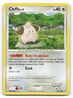 Pokemon Card - CLEFFA - Diamond and Pearl - Common - 78/130 !!! - Image 1