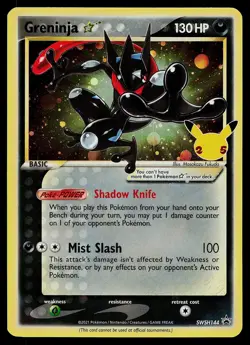 Pokemon Card - Greninja Star Sword & Shield Promo SWSH144 Holo Promo - Image 1