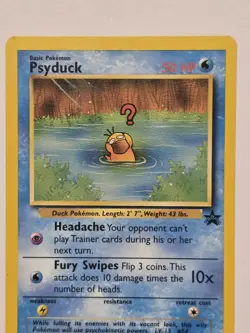 ​2000 Pokemon Psyduck #20 Wizards Black Star Promo WOTC Vintage League Card NM - Image 2