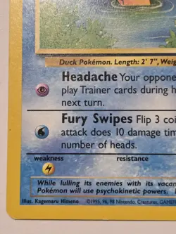 ​2000 Pokemon Psyduck #20 Wizards Black Star Promo WOTC Vintage League Card NM - Image 5