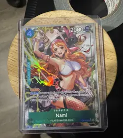One Piece Nami OP14-031 Blocker FILM Straw Hat Crew Character Card 2000 Power - Image 1