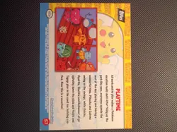 #57 Playtime - Pikachu's Vacation - Pokemon Topps Card Black Logo - Image 2