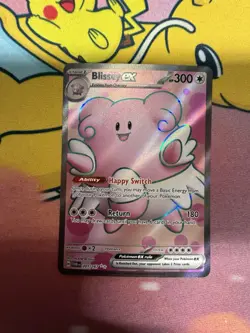 Pokemon TCG Blissey EX Twilight Masquerade Holo Super Rare Card 201/167 - Image 1