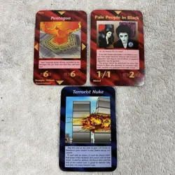 Illuminati New World Order (INWO) Card Lot Terrorist Nuke, Pentagon, Pale People - Image 1