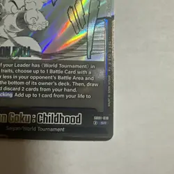 Son Goku : Childhood Dragon Ball Super Card Game Manga Booster SB01-018 SR - Image 4