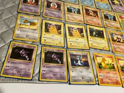 Shadowless Base Set Pokemon Cards 104 Total Bulk Lot Original 1999 - Image 2