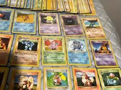 Shadowless Base Set Pokemon Cards 104 Total Bulk Lot Original 1999 - Image 5