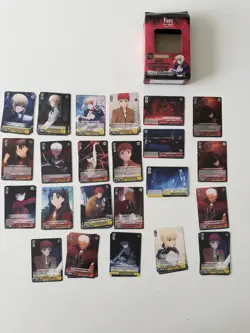 Weiss Schwarz Fate Stay Night Card Lot 49 Cards Trial Deck Saber Rin Anime - Image 1