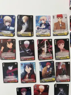 Weiss Schwarz Fate Stay Night Card Lot 49 Cards Trial Deck Saber Rin Anime - Image 2