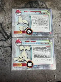 #86 seel #87 dewgong pokemon holo foil 1999 topps chrome vintage 2 card lot - Image 3