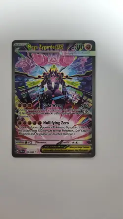 Mega Zygarde EX Full Art Holo Pokemon Card 120/088 310 HP 200 Attack - Image 4