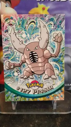 PINSIR Series 3 TV Animation Edit. POKEMON Non-Holo 2000 TOPPS Trading Card #127 - Image 1
