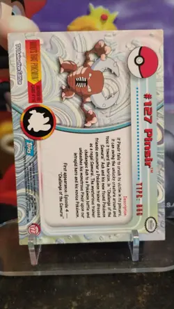 PINSIR Series 3 TV Animation Edit. POKEMON Non-Holo 2000 TOPPS Trading Card #127 - Image 2