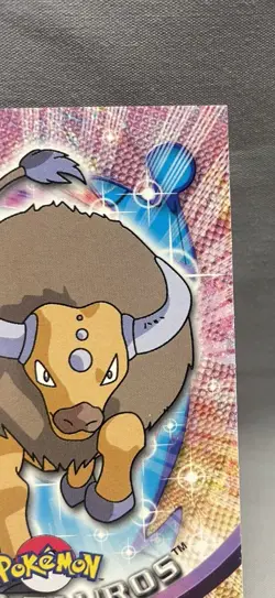 TAUROS Series 3 TV POKEMON Non-Holo 2000 TOPPS Trading Card #128 - Image 4