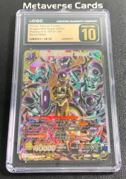 Dragon Ball Super Card #BT27-140 Frieza, Eternal Enemy SCR CGC 10 Pristine - Image 1