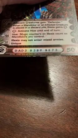 Chaotic Card Illexia The Danian Queen 22/100 Ultra Rare Foil 55/75/65/35 50 - Image 5