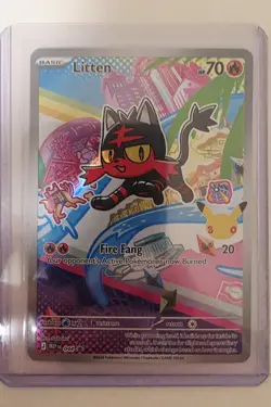 Rowlett 043 + Litten 044 + Popplio 045 - First Partner Pokemon Cards - #L90 - Image 3