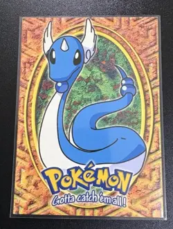 Dragonair Topps 1999 TV MOVIE Vintage Pokemon Card E11-12 BLACK LOGO #148 - Image 1