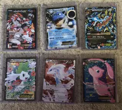 Pokemon EX Card Lot - Groudon, Blastoise, Charizard, Shaymin, Reshiram - 6 Holo - Image 1