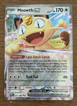 Meowth ex 062/088 - Perfect Order Pokemon Card - NM - Image 1