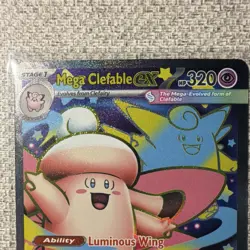 Pokemon TCG Mega Clefable EX POR Holo 103/088 Fairy Stage 1 Card - Image 2