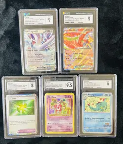 CGC Graded Pokemon Card Lot – 5 Cards (2023–2025) – English - Image 1