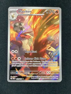 Pokemon TCG Blaziken 192/182 Destined Rivals Illustration Rare Card - Image 1