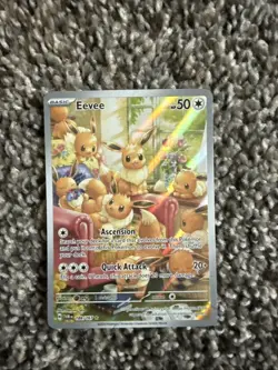 Pokemon Eevee Holo TCG Card 188/167 Sv06 Twilight Masquerade - Image 1
