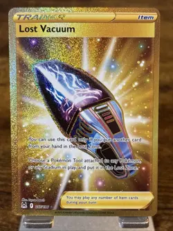 Lost Vacuum 217/196 Lost Origin Gold Holo Secret Rare Pokemon Card English NM - Image 1