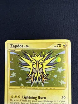 2009 Pokemon Zapdos Holo Secret Rare Card 150/147 Supreme Victors NM Condition - Image 2
