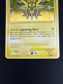2009 Pokemon Zapdos Holo Secret Rare Card 150/147 Supreme Victors NM Condition - Image 3