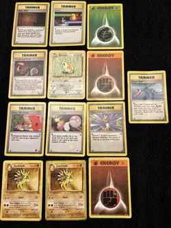 Pokemon Vintage Base Common Rare Cards Lot OLD 1999 WOTC Set Collection Bundle - Image 1