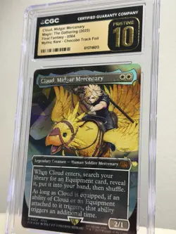 CLOUD, MIDGAR MERCENARY Final Fantasy Chocobo Track Foil CGC Pristine 10 MTG - Image 2
