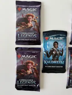 5x Magic The Gathering Sealed Booster Packs Lot Commander Legends + Kaldheim - Image 2