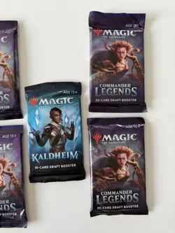 5x Magic The Gathering Sealed Booster Packs Lot Commander Legends + Kaldheim - Image 3