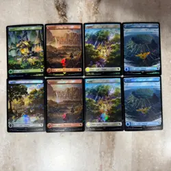 Final Fantasy Chocobo Track Foil Full Art Basic Land Set Magic The Gathering - Image 1