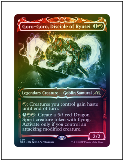 1x Goro-Goro, Disciple of Ryusei, Showcase Art - Foil, Magic MTG NM - Image 1