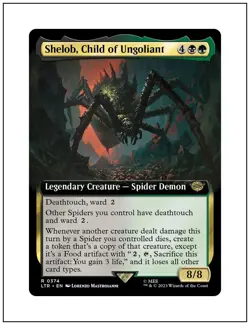 1x Shelob, Child of Ungoliant, Extended Art, LOTR, Magic MTG NM - Image 1