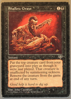 Shallow Grave - MTG - Mirage - Magic The Gathering - Image 1