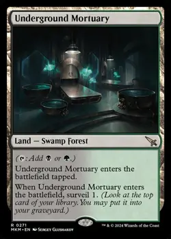 Underground Mortuary - Foil Murders at Karlov Manor Magic mtg Light Play, x1 - Image 1