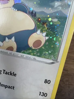 Snorlax - SWSH032 Black Star Promo - SWIRL Pokemon Card - LP - Image 2