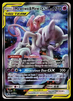 Pokemon Card - Mewtwo & Mew GX - SM191 Sun & Moon Promo SM191 Holo - Image 1