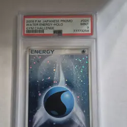 Pokemon TCG Basic Water Energy 024/DPt-P Promo Holo PSA 9 Japanese - Image 1