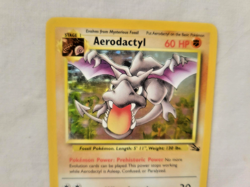 1999 Pokemon Vintage Rare Holo Stage 1 Aerodactyl (1/62) Fossil Set LP - Image 5