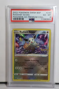 RADIANT EEVEE POKEMON GO PREMIUM COLL. POKEMON PSA 6 Excellent-Mint - Image 1