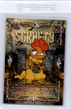 Scrafty Peruvian Halloween Pokemon card - Image 1