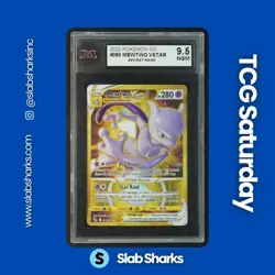 2022 POKEMON SWSH POKEMON GO #086/078 MEWTWO VSTAR GOLD SECRET RARE KSA 9.5 - Image 1