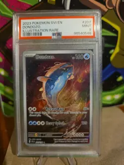 2023 POKEMON SVI EN-SCARLET & VIOLET ILLUSTRATION RARE #207 DONDOZO PSA 9 - Image 1