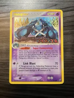 Pokemon Metagross EX Deoxys Reverse Holo Stamped 11/107 Link Blast 2005 - Image 1