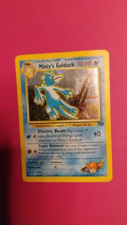 Pokemon Misty's Golduck Gym Challenge Holo Rare 12/132 70 HP - Image 1